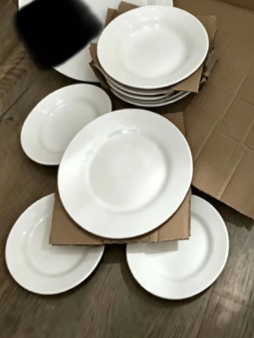 Set of 8 -White Ceramic 7.5